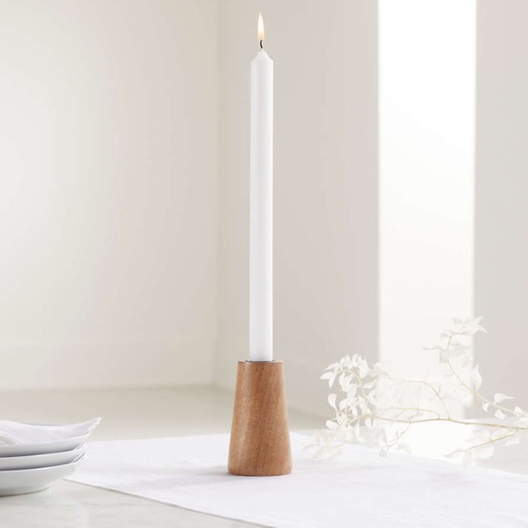 Crate&barrel Wood Taper Candle Holders - Picture 12 of 15
